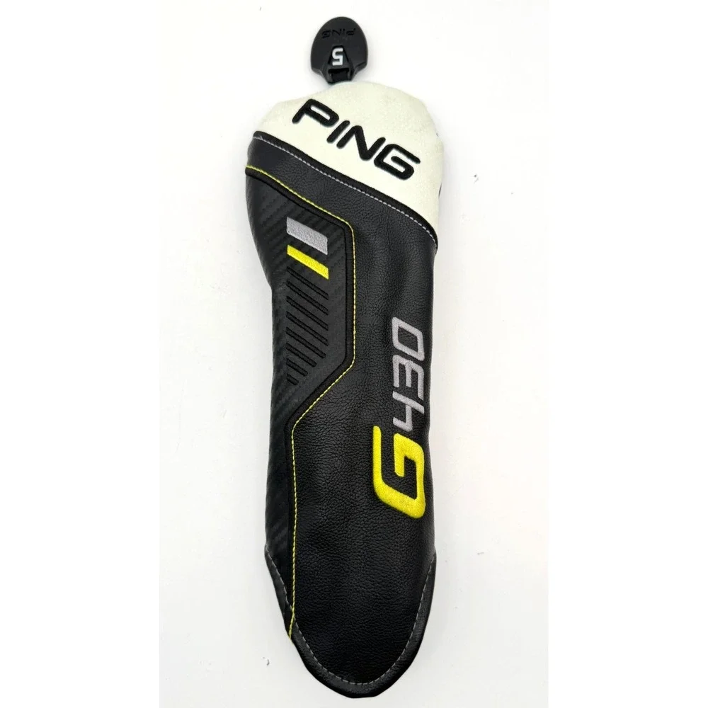 PING G430 Fairway Wood Headcover Golf Black White Chartreuse Adjustable Tag OEM